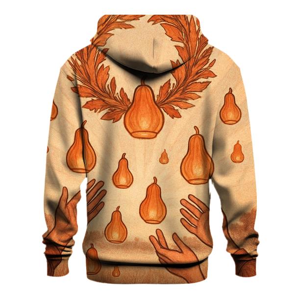 Harvest Wreath Sky Lanterns zip-up hoodies