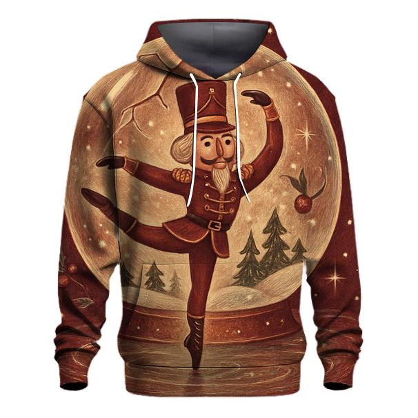 Nutcracker Ballet In A Snow Globe Forest pullover hoodies