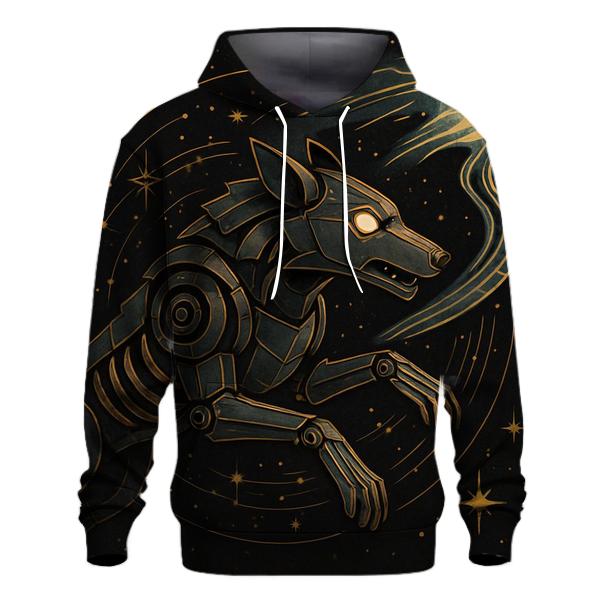 Clockwork Comet Wolf Rider zip-up hoodies