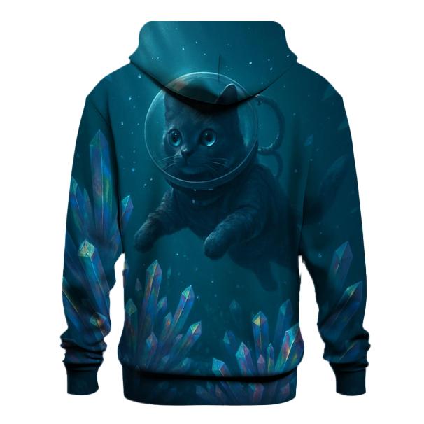 Crystal Reef Dream Diver Cat designer hoodies