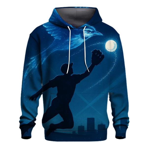 City Night Catch With Blue Jays Starlight printed hoodies
