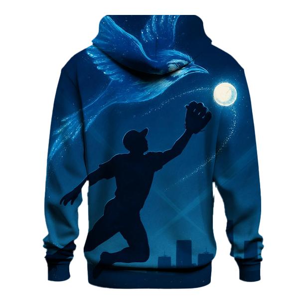City Night Catch With Blue Jays Starlight printed hoodies
