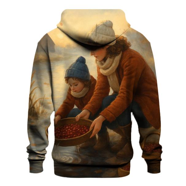 Riverbank Cranberry Gathering printed hoodies