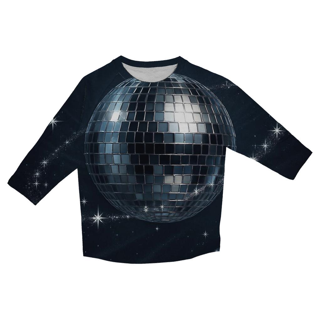 Midnight Disco Orbit designer 3/4 sleeve blouses