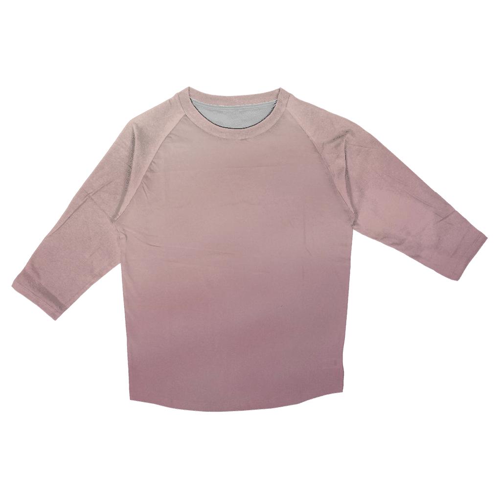 Rose Quartz Mist Fade stylish quarter sleeve tops