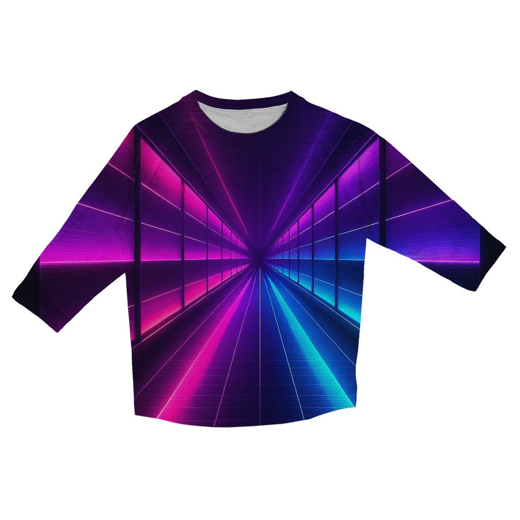Neon Plasma Corridor fashion 3/4 sleeve shirts