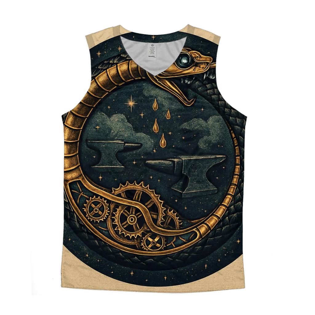 Clockwork Ouroboros In The Astral Foundry custom tank tops