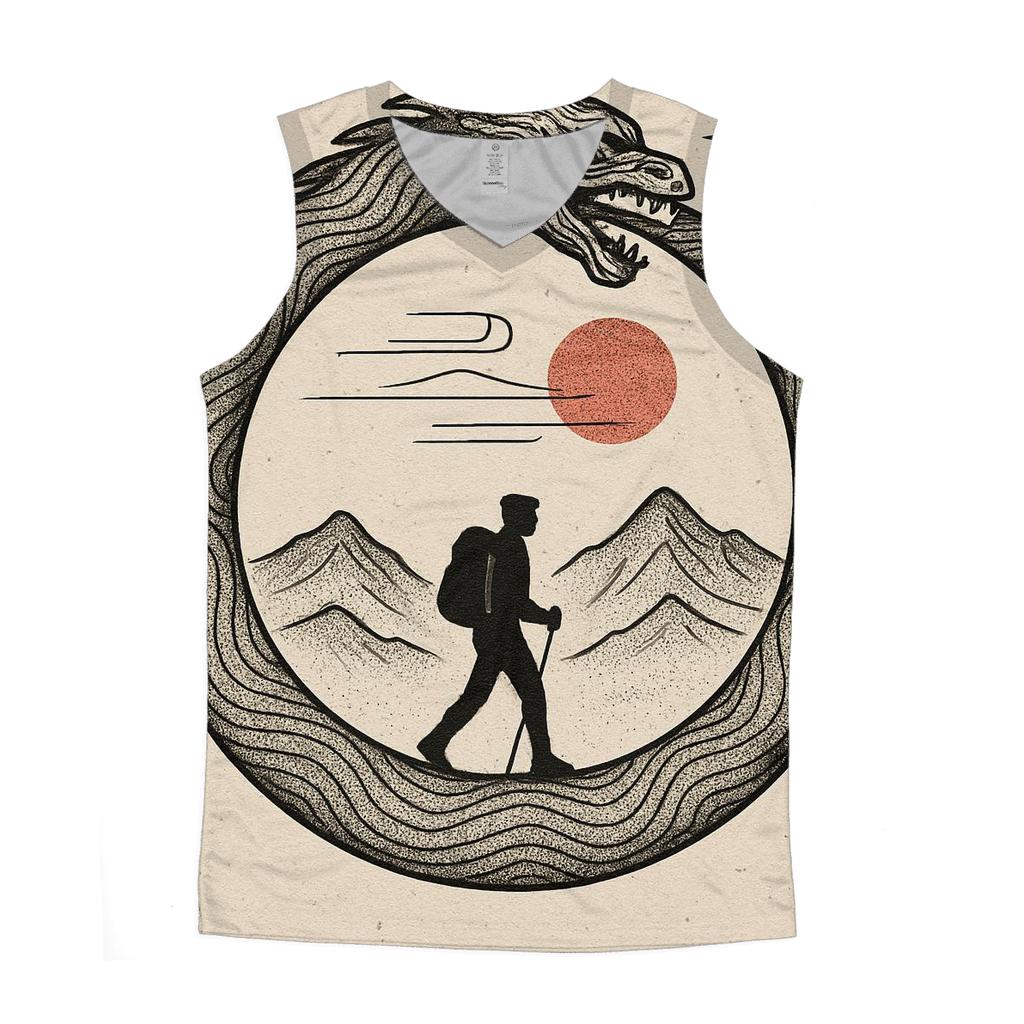 Mountain Ink Ouroboros Trail sports performance tank tops