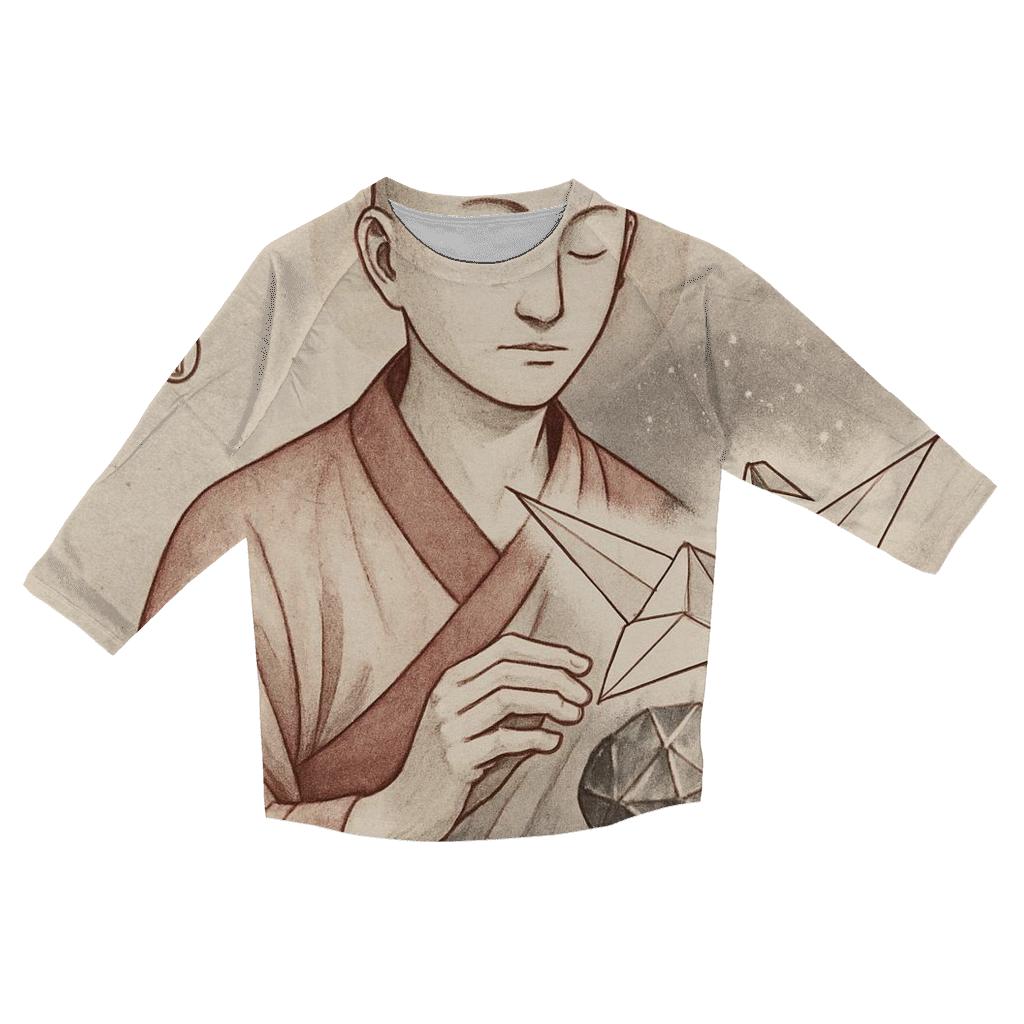 Origami Meteor Tea Ceremony trendy 3/4 sleeve tops