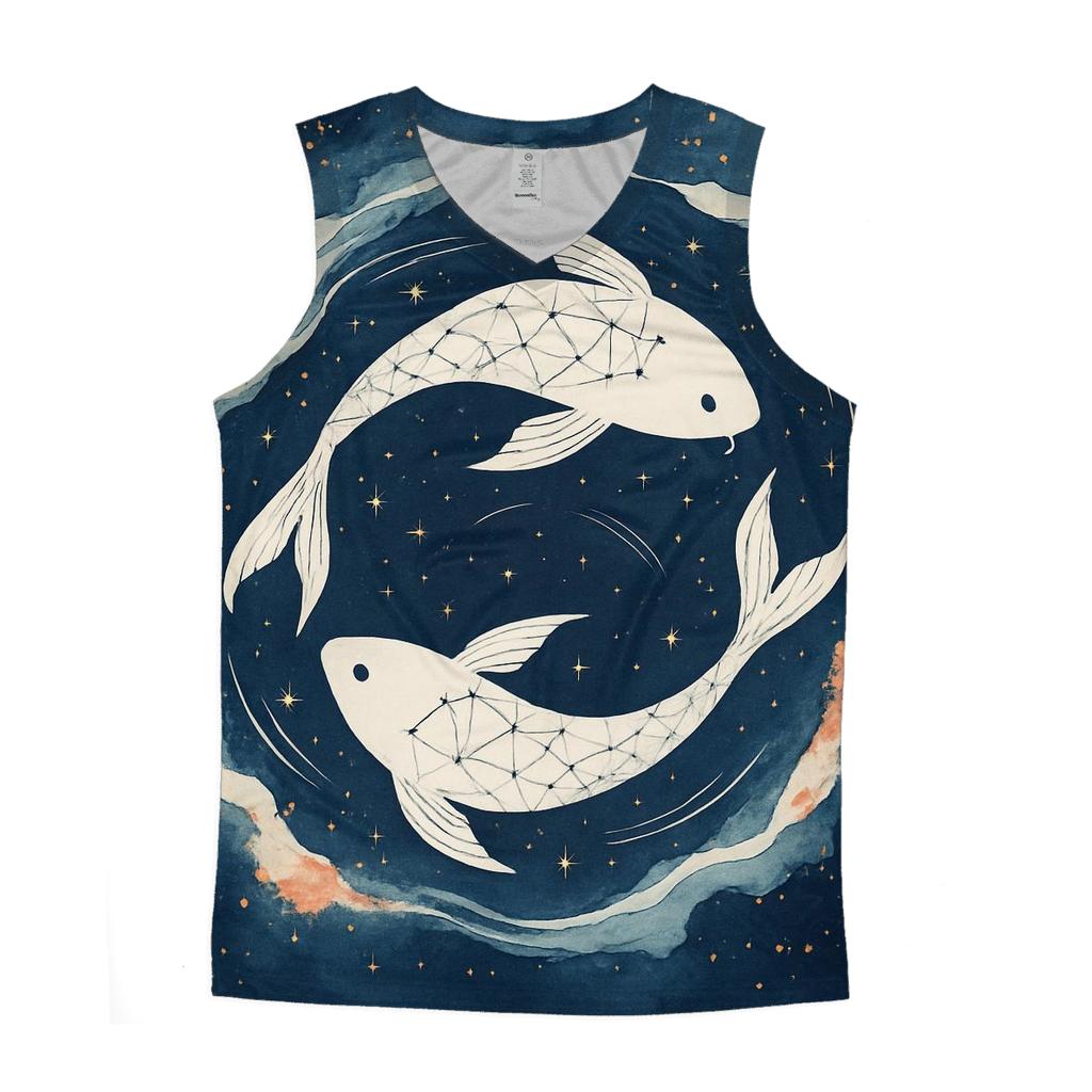 Koi Constellation Ink Flow sports performance tank tops
