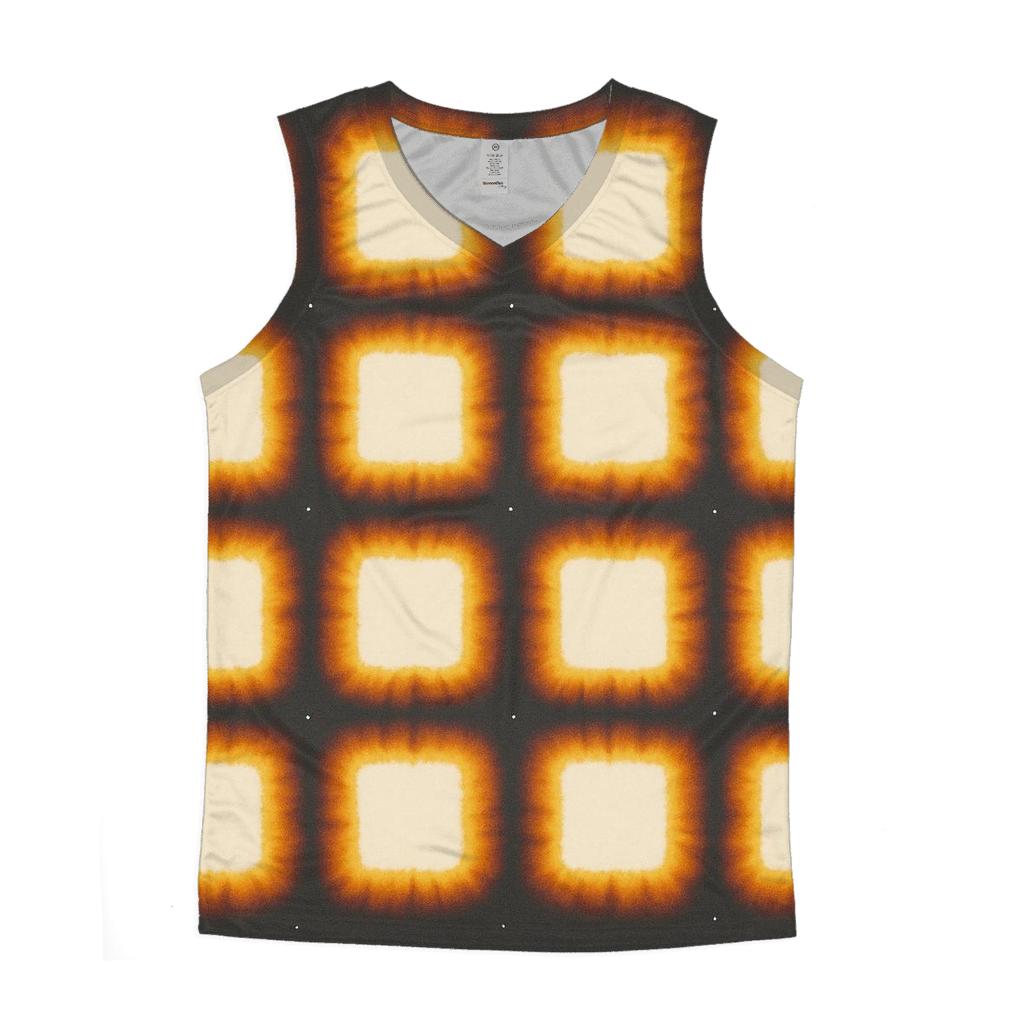 Itajime Eclipse Window Grid cotton sleeveless tops