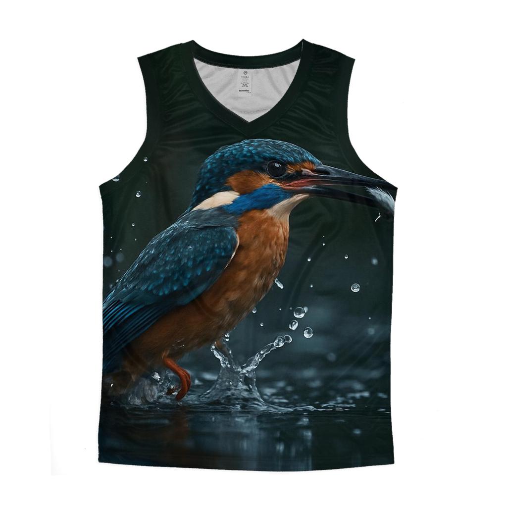 Riverglass Kingfisher Strike stylish racerback tanks