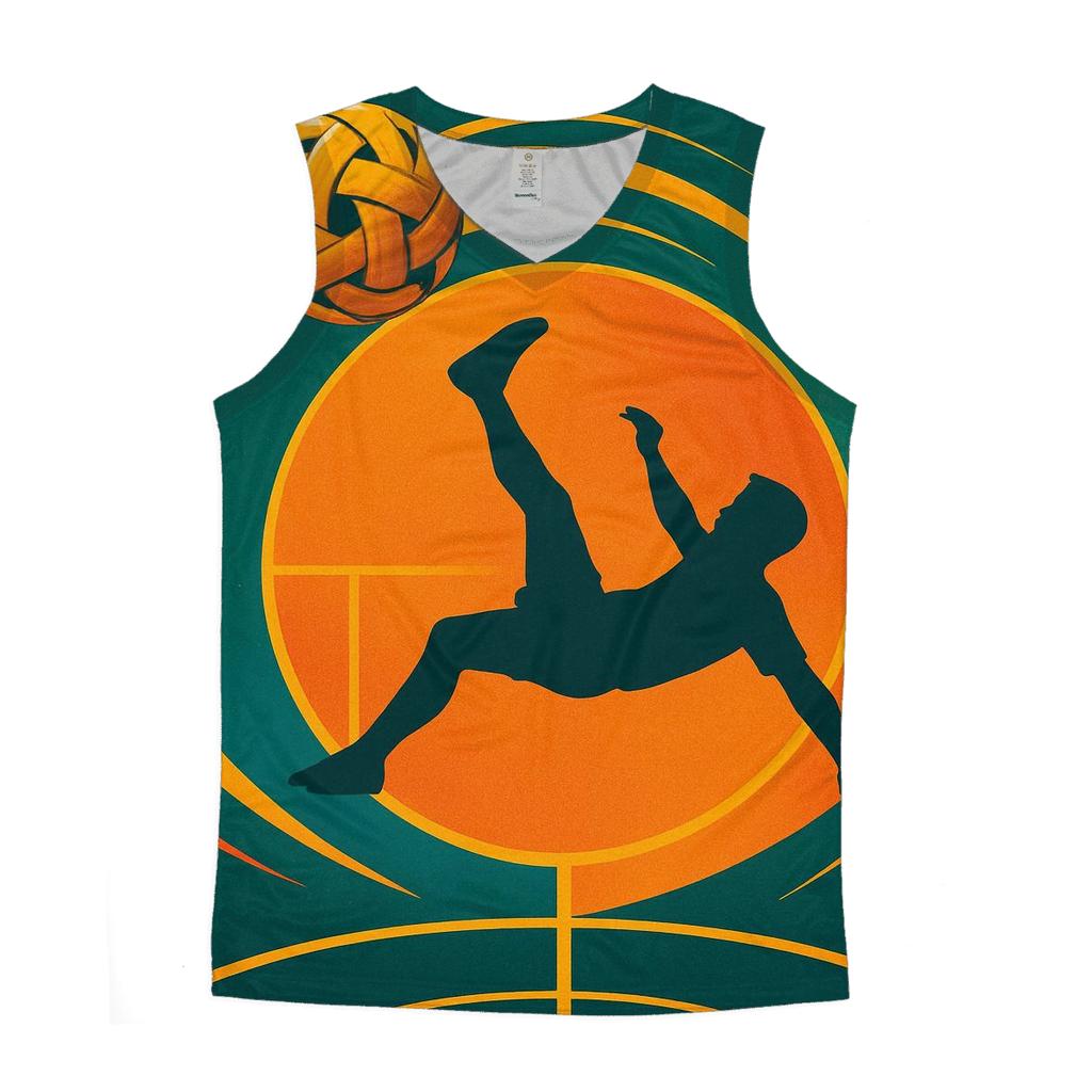 Sepak Takraw Orbital Bicycle Kick Thailand cotton sleeveless tops