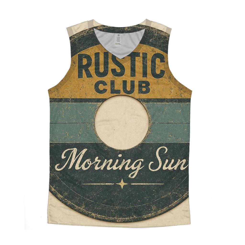 Distressed 1960s Soul Club Vinyl Record Label Art custom tank tops