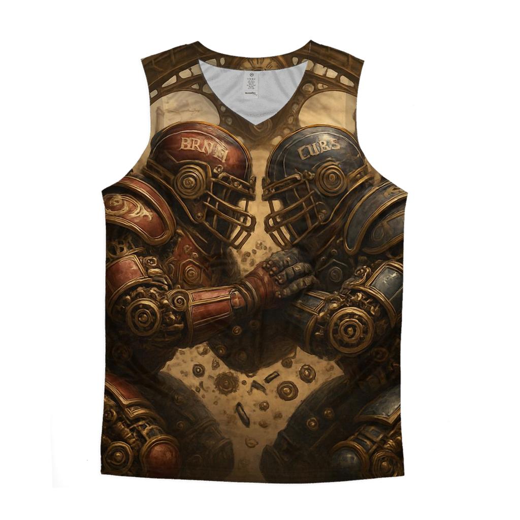 Clockwork Stadium Duel In A Mechanical Arena casual summer tank tops