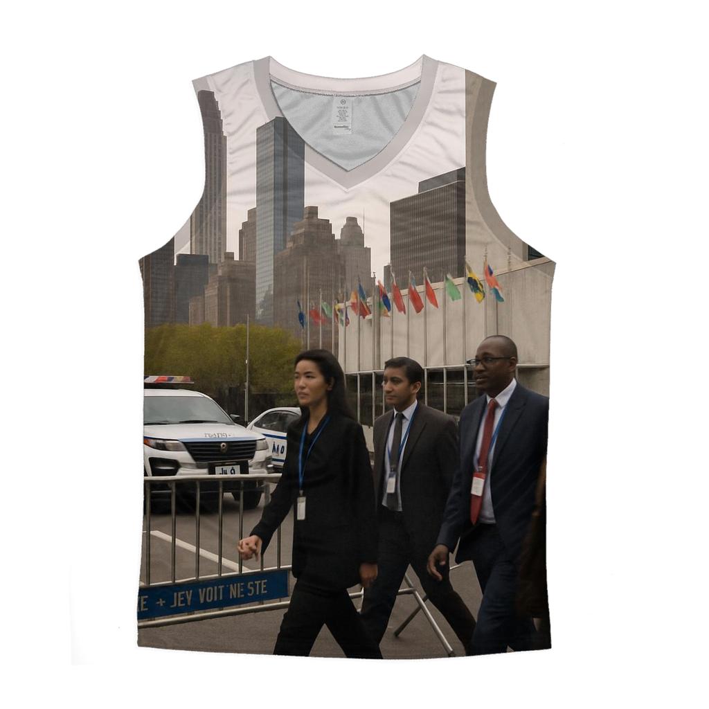 UN General Assembly Week Midtown Security Perimeter Skyline personalized athletic tanks