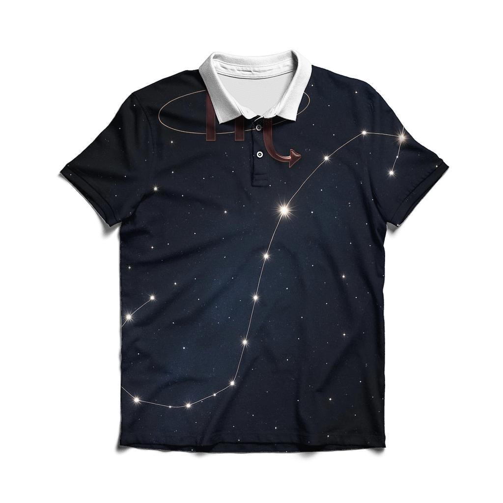 Scorpio Fixed Star Stinger Chart personalized polo shirts