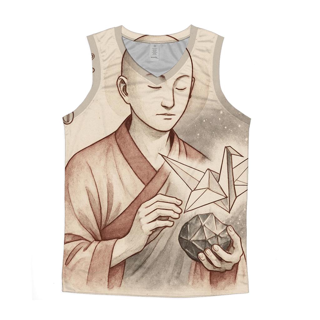 Origami Meteor Tea Ceremony cotton sleeveless tops