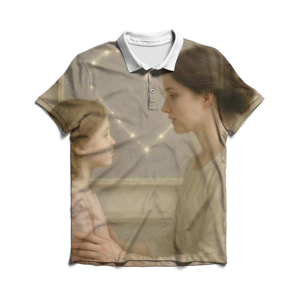 The Mirror She Never Held Up Only Reflected Love classic pique polos