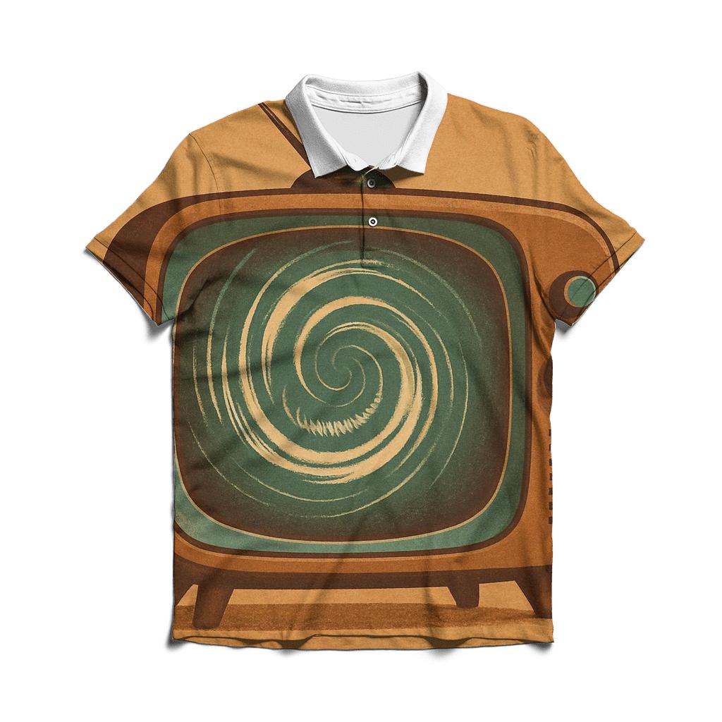 Retro TV Sound Portal custom polo shirts