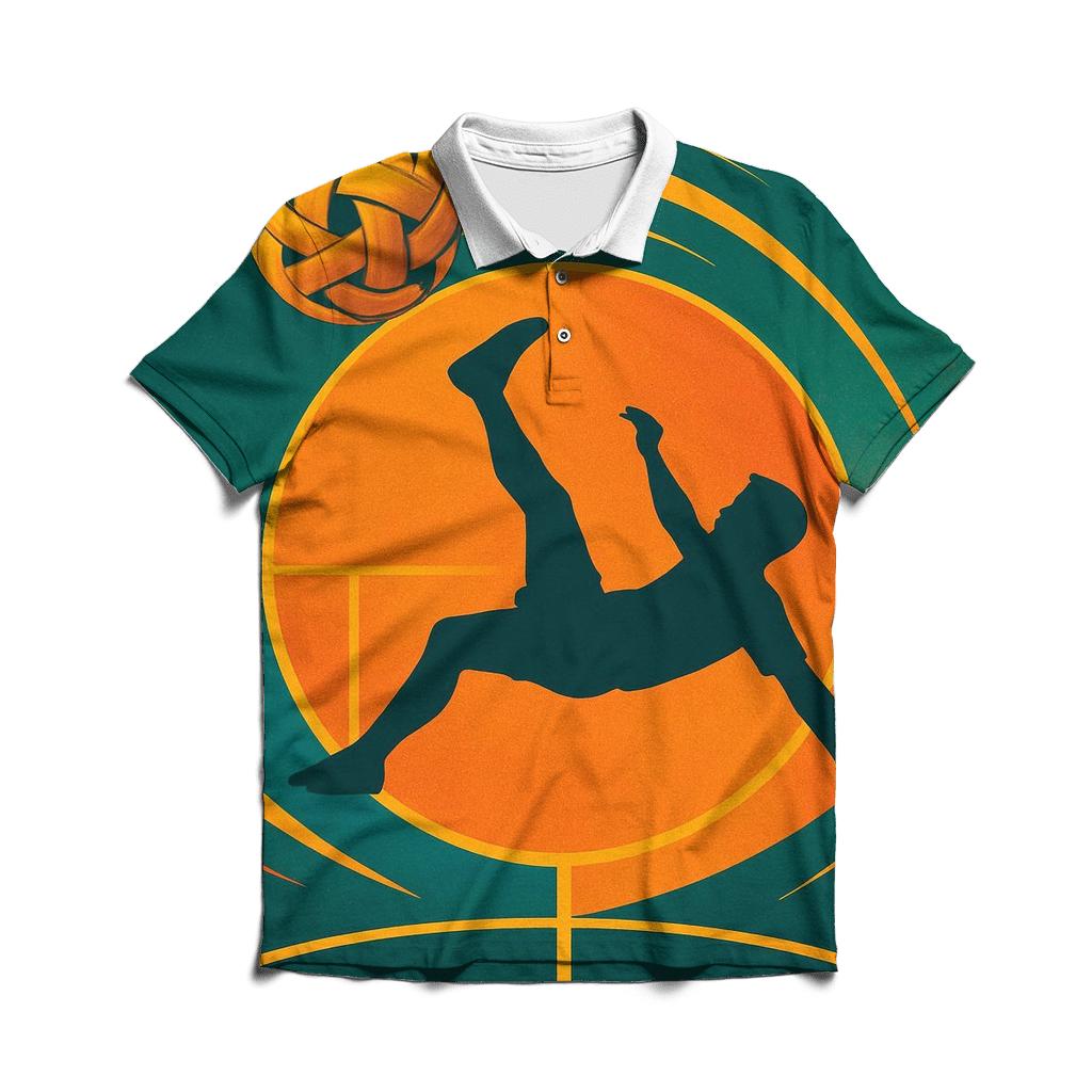 Sepak Takraw Orbital Bicycle Kick Thailand classic pique polos