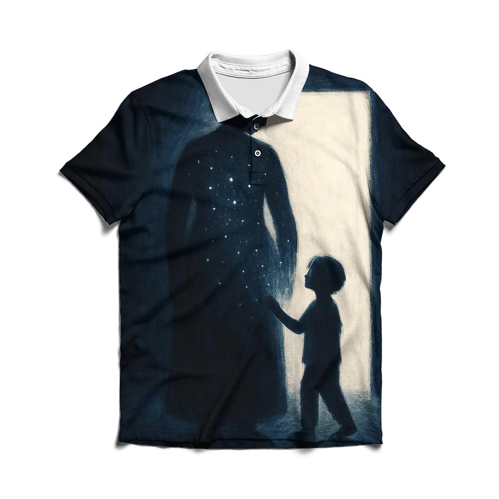 The Doorway She Became When Fear Had No Exit personalized polo shirts