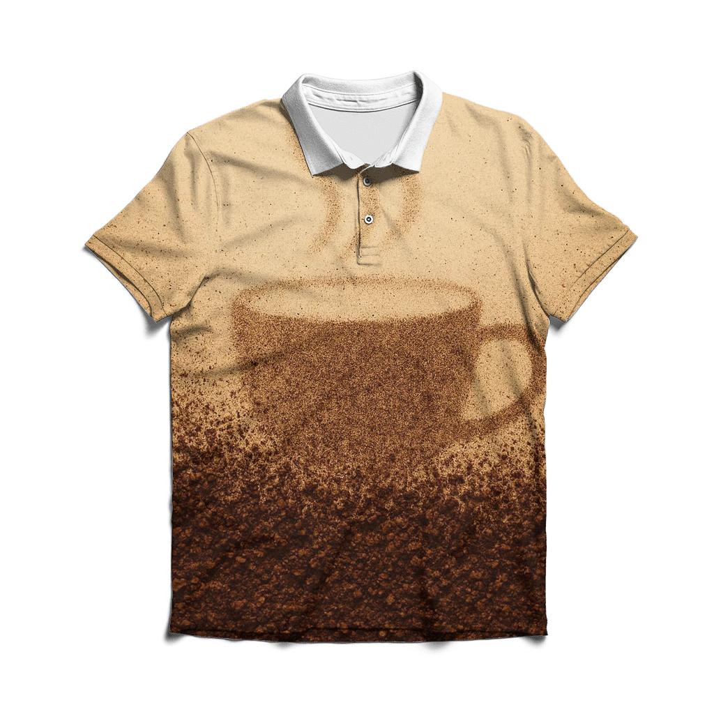 Grind Particle Gradient embroidered polo tops