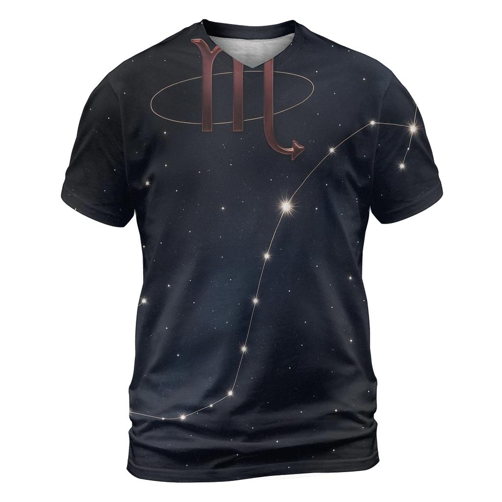 Scorpio Fixed Star Stinger Chart personalized full print shirts