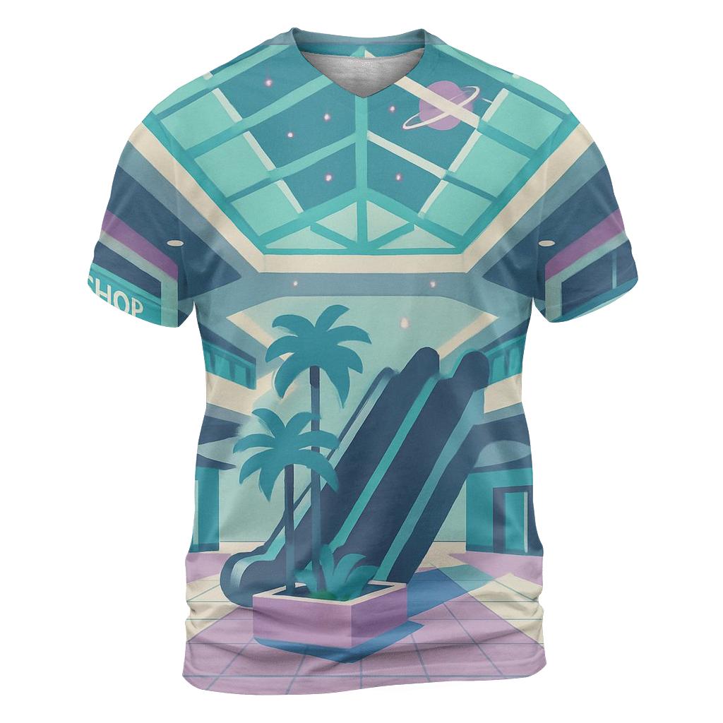 Vector Space Mall Atrium personalized full print shirts