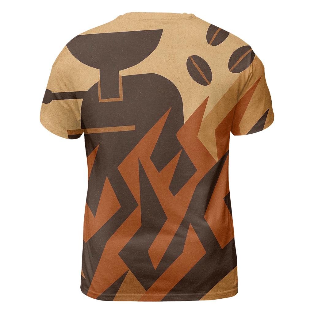 Roast Flame Geometry creative print fashion shirts