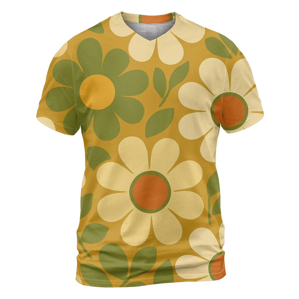Daisy Chain Wallpaper Pop designer pattern shirts
