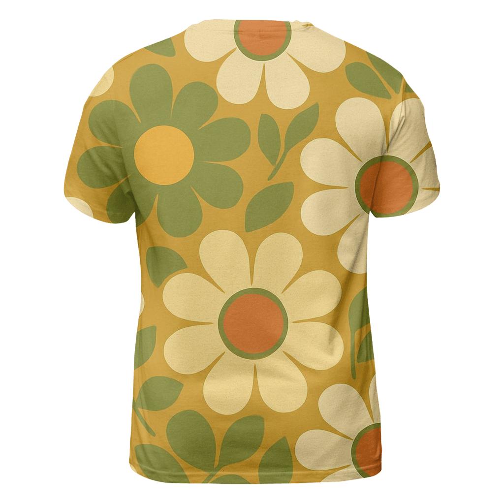 Daisy Chain Wallpaper Pop designer pattern shirts