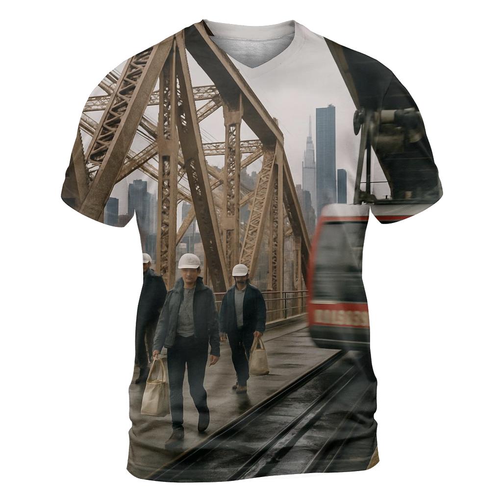 Queensboro Bridge Steel Framing The Midtown Towers designer pattern shirts