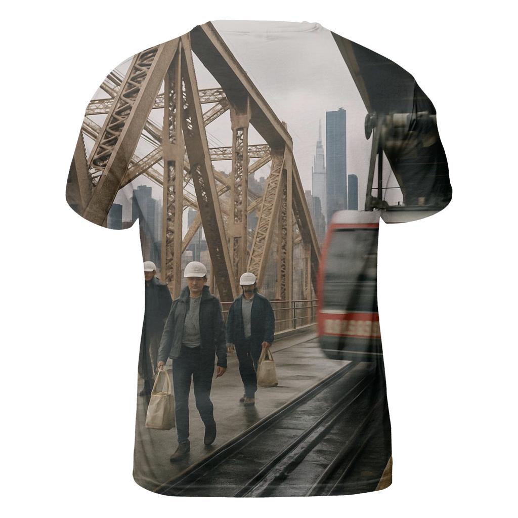 Queensboro Bridge Steel Framing The Midtown Towers designer pattern shirts