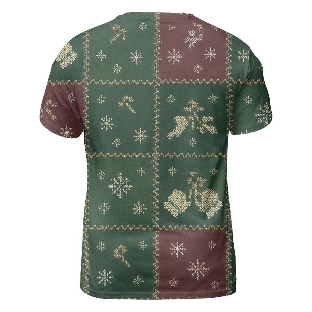Mistletoe Mittens Patchwork Parade Design unique graphic print tees