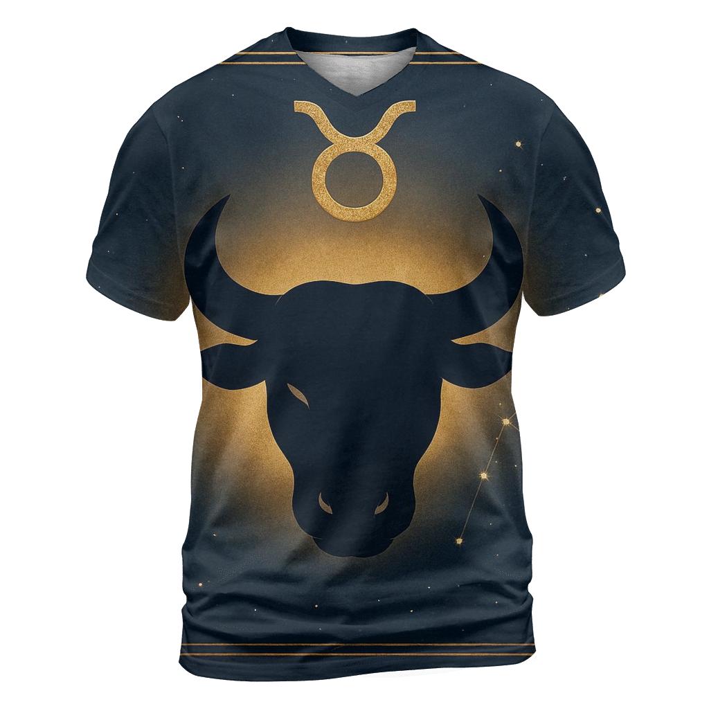 Taurus Bull Horn Crescent Emblem unique graphic print tees