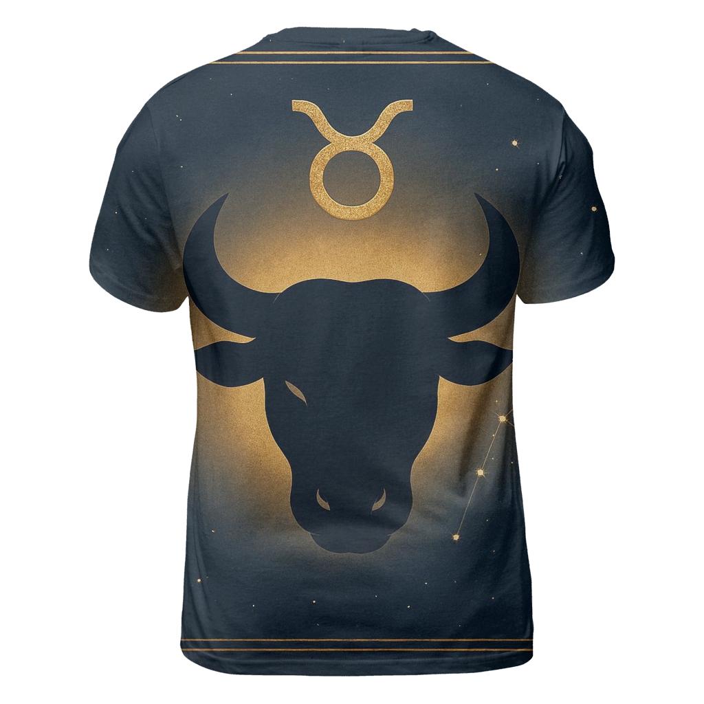 Taurus Bull Horn Crescent Emblem unique graphic print tees