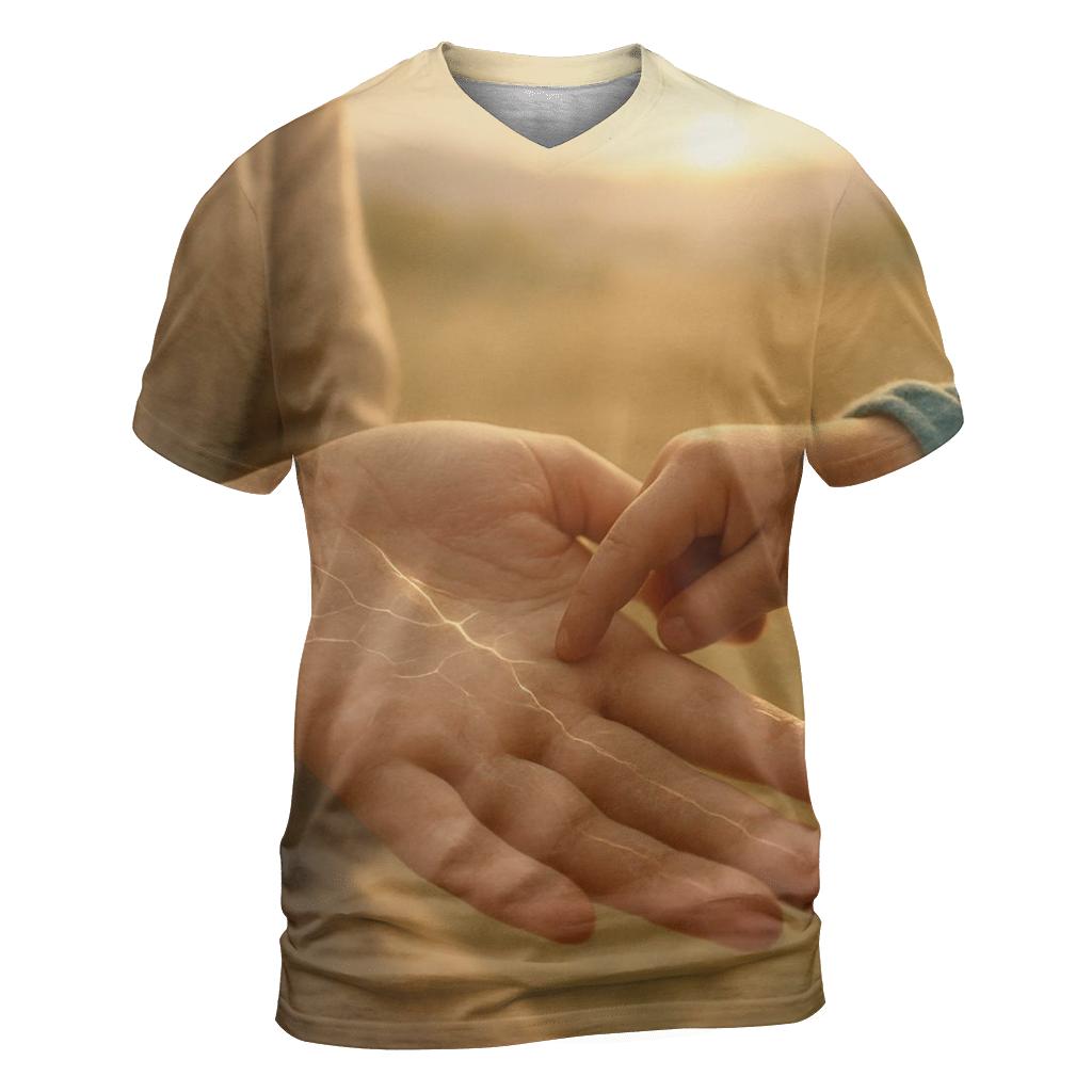 The Map In Her Palm Directions Drawn Without Ink creative print fashion shirts