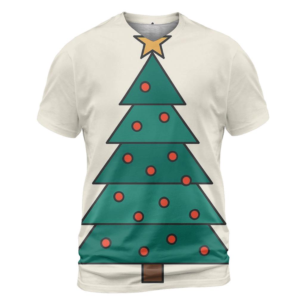 Minimal Tree Triangle Mosaic designer pattern shirts