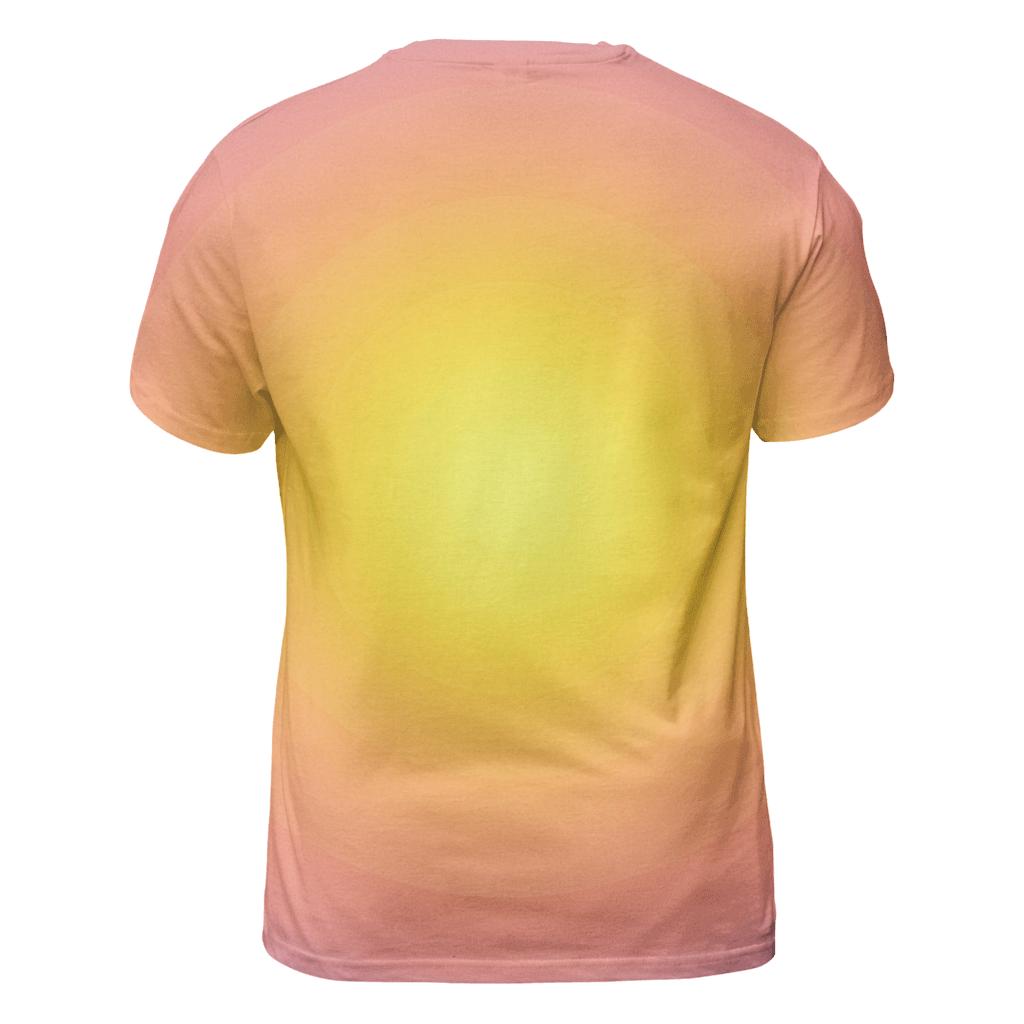 Solar Citrus Halo artistic all-over print tops