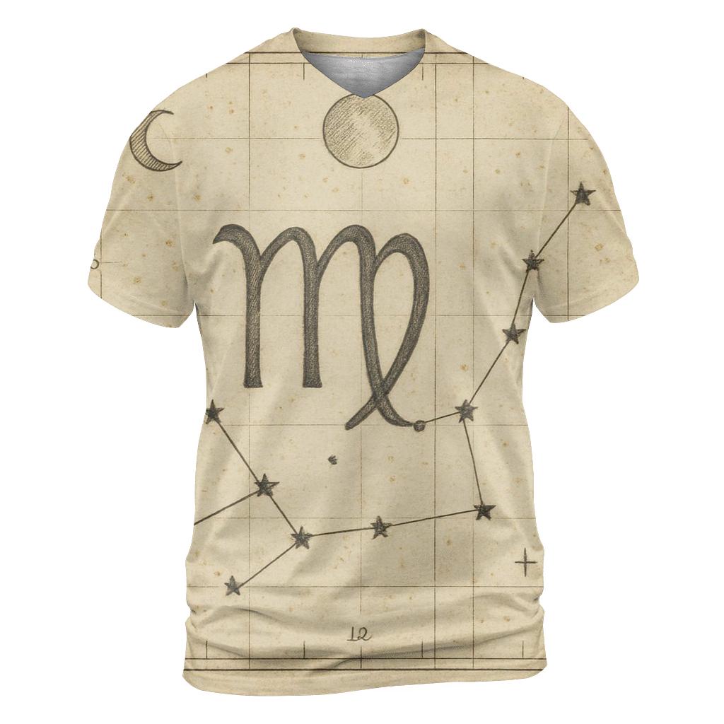Virgo Harvest Maiden Star Atlas unique graphic print tees
