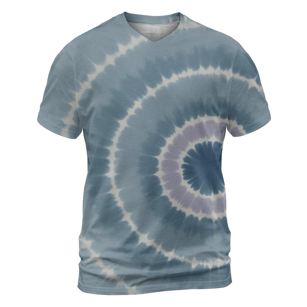 Bullseye Lunar Landing Off Center artistic all-over print tops