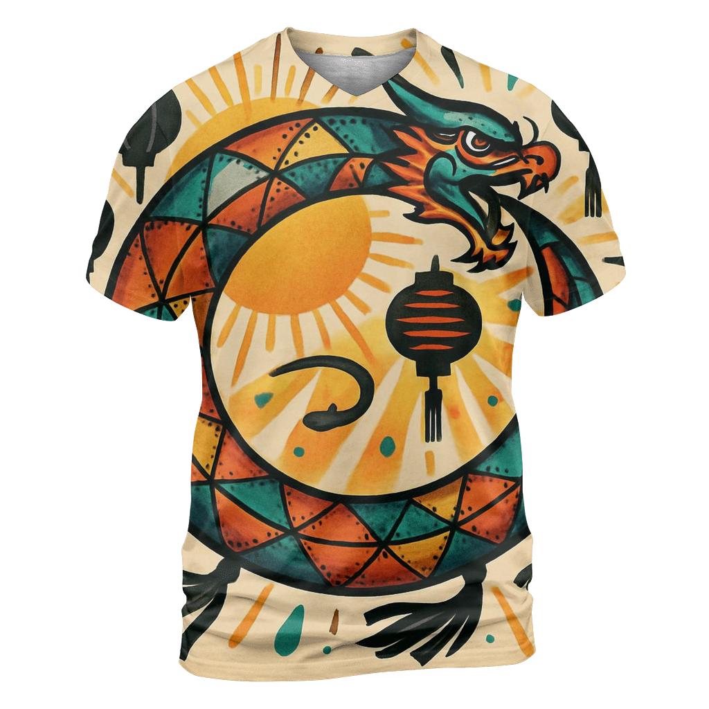 Solar Kite Ouroboros Festival Emblem statement graphic shirts