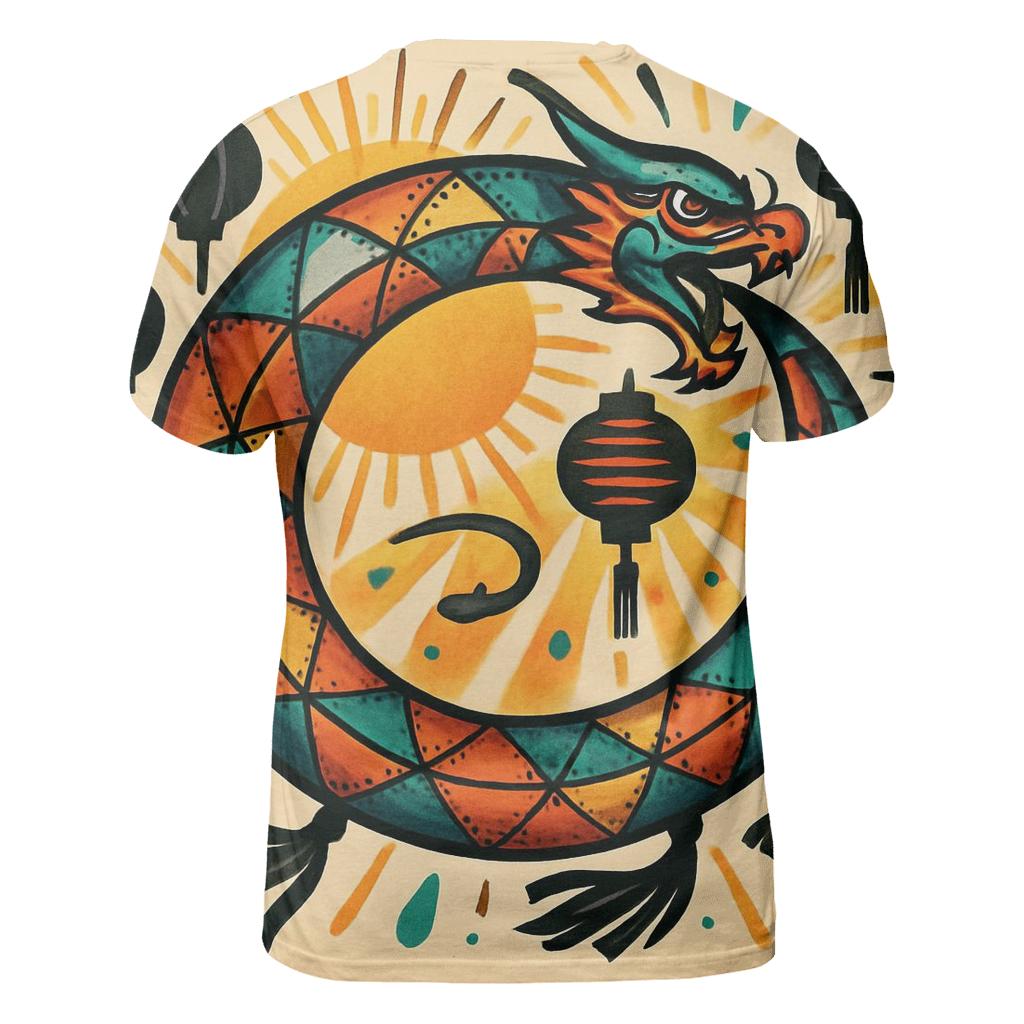 Solar Kite Ouroboros Festival Emblem statement graphic shirts