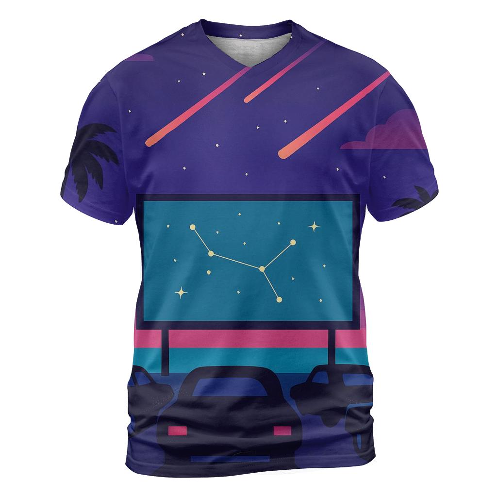 Drive In Meteor Shower Night artistic all-over print tops
