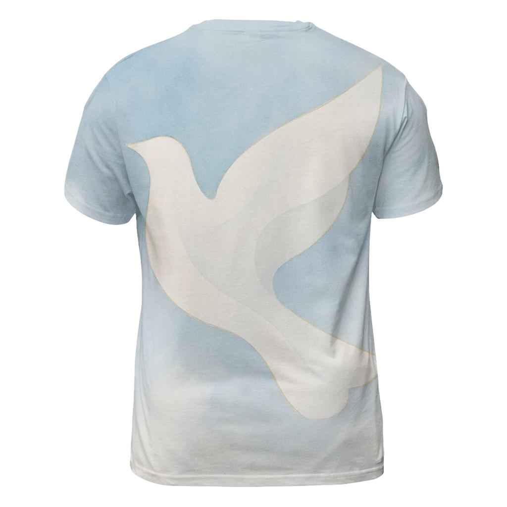 Dove Of Quiet Sky creative print fashion shirts