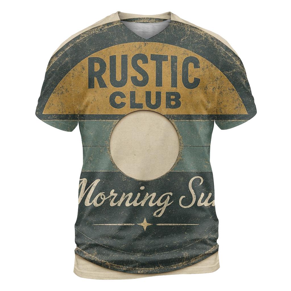 Distressed 1960s Soul Club Vinyl Record Label Art personalized full print shirts