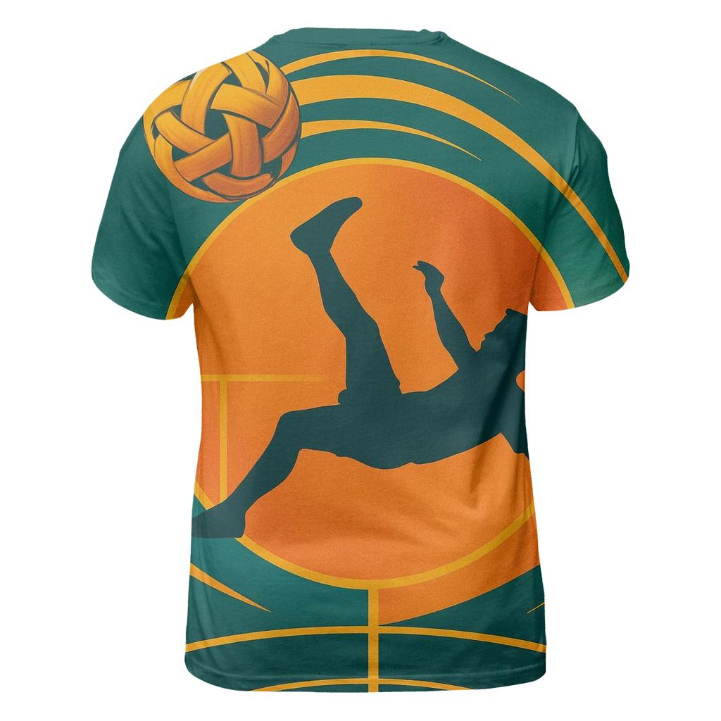 Sepak Takraw Orbital Bicycle Kick Thailand personalized full print shirts