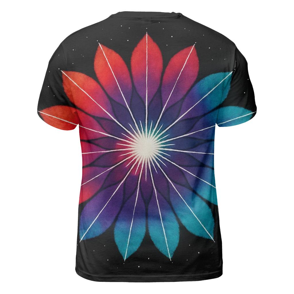 Mandala Sunburst Pulsar Crown trendy printed shirt styles
