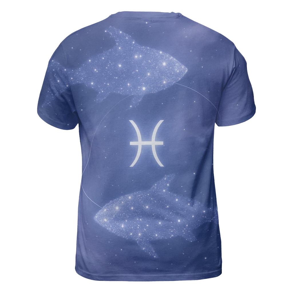 Pisces Twin Fish Dream Current trendy printed shirt styles